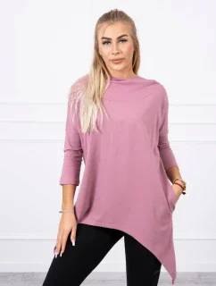 Mikina s potiskem kola tmavě růžová