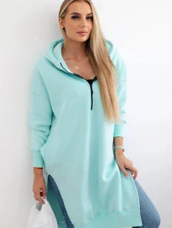 Zateplená mikina s bočními rozparky mincovna