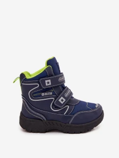 Dětské zateplené sněhule / trapery Big Star - tmavě modrá