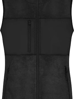 Daiber JN 1309 Dámská fleecová vesta 02.1309 black/black