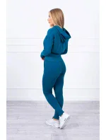 Komplet z szerokimi ściągaczami morski