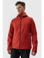 Pánská softshellová bunda s kapucí červená 4F 4FWAW24TSOFM283-61S