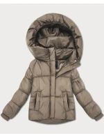 Béžová dámská oversize bunda pro přechodné období S'West (B2003-12)