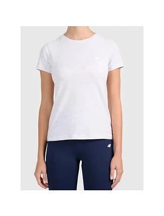 Dámské tričko slim z kolekce Basic značky 4F 4FWMM00TTSHF3306-27M Dámské tričko slim z kolekce Basic značky 4F 4FWMM00TTSHF3306-27M