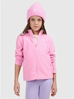Dívčí běžný fleece s kapucí 4F 4FJRSS26TFLEF507-56S