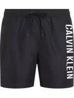 Pánské plavky MEDIUM DRAWSTRING KM0KM01004 BEH černé - Calvin Klein