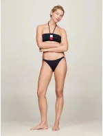 Dámské plavkové kalhotky CHEEKY STRING BIKINI UW0UW05298 DW5 tm. modré - Tommy Hilfiger