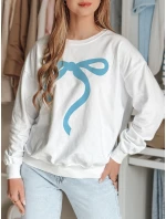 Dámská oversize mikina SOFTTIE bílá FashionStreet BY1376