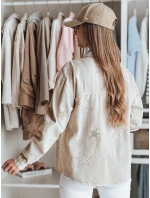 Dámská přechodná bunda v jedné velikosti v barvě hvězd STRASHINE cappuccino FashionStreet TY4846 Dámská přechodná bunda v jedné velikosti v barvě hvězd STRASHINE cappuccino FashionStreet TY4846