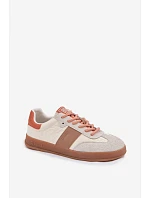 Kožené semišové dámské tenisky Big Star TT274725 béžové