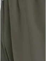 Pánské plavky MEDIUM DRAWSTRING KM0KM01003 LDY olivově zelené - Calvin Klein