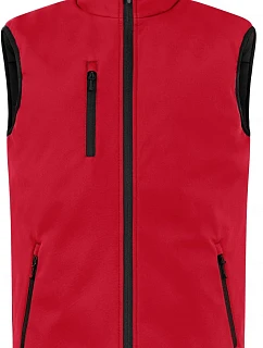 Clique Padded Softshell Vest Men Pánská zateplená softshellová vesta 67.0958 red