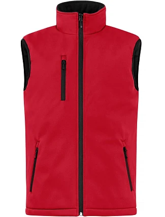 Clique Padded Softshell Vest Men Pánská zateplená softshellová vesta 67.0958 red