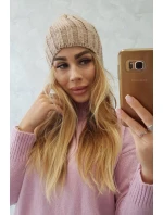 Fleecová čepice Ida K320 tmavě béžová