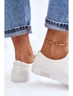Dámské hladké nízké tenisky Big Star LL274058 Bílé