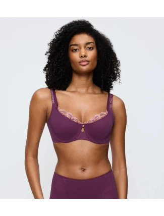Dámská podprsenka Wild Gardenia Florale W01 - PURPLE fialová 0049  - TRIUMPH