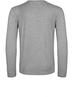 B&C #E190 LSL Tričko s dlouhým rukávem z těžké bavlny 01.007T sport grey