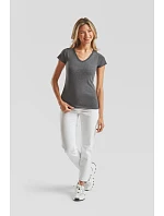 Fruit of the Loom Lady-Fit Valueweight V-Neck T Dámské tričko s výstřihem do V 16.1398 black Fruit of the Loom Lady-Fit Valueweight V-Neck T Dámské tričko s výstřihem do V 16.1398 black