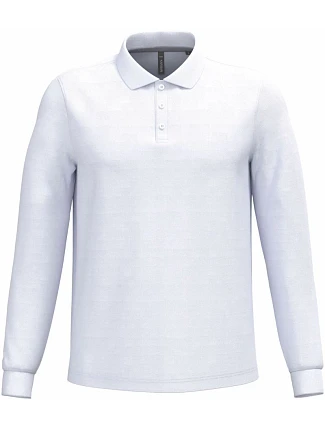 Kariban K 243 Pánské piqué polo s dlouhým rukávem 20.K243 white Kariban K 243 Pánské piqué polo s dlouhým rukávem 20.K243 white