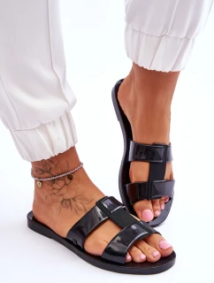 Módní veganské pantofle ZAXY JJ285263 černé