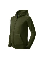 Trendy Zipper mikina dětská military