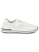 Dámské kožené ažurové polobotky Filippo DP7608/26 WH