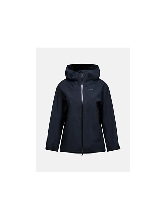 Dámská bunda PEAK PERFORMANCE W Treeline Hipe 2.5L Shell Jacket, černá Dámská bunda PEAK PERFORMANCE W Treeline Hipe 2.5L Shell Jacket, černá
