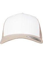 Flexfit 6606CF 6 panelová Trucker kšiltovka 55.06CF khaki/white/khaki Flexfit 6606CF 6 panelová Trucker kšiltovka 55.06CF khaki/white/khaki