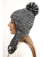 Dámská čepice ušanka Emma K343 černá