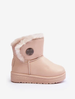 Dětské zimní boty s vyplněním kožešinou Bežové Big Star MM374084