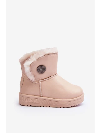 Dětské zimní boty s vyplněním kožešinou Bežové Big Star MM374084