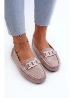 Dámské moderní semišové mokasíny fialové Rabell Dámské moderní semišové mokasíny fialové Rabell