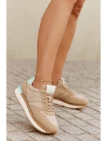 Dámské Semišové Tenisky Big Star RR274A048 HI-POLY SYSTEM Tmavě béžové