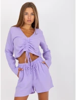 Halenka D70031F11106A3 světle fialová