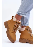 Dámské kožené trapery Hnědé Jette Dámské kožené trapery Hnědé Jette