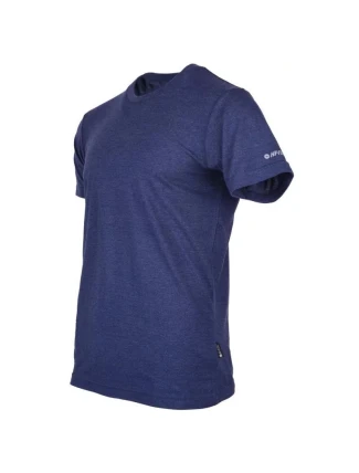 Pánské tričko M 92800054210 modrá melange - Hi-Tec Pánské tričko M 92800054210 modrá melange - Hi-Tec