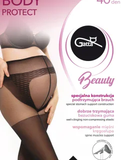 BODY PROTECT - Těhotenské punčochové kalhoty 40 DEN - GATTA