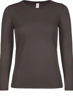B&C #E150 LSL /women Dámské tričko s dlouhým rukávem 01.006T bear brown