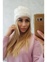 Fleecová čepice Edyta K298 ecru Fleecová čepice Edyta K298 ecru