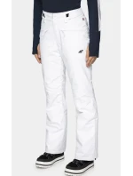 Dámské sportovní kalhoty H4Z19-SPDN004 bílé - 4F Dámské sportovní kalhoty H4Z19-SPDN004 bílé - 4F