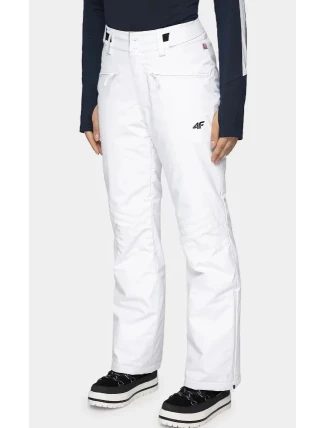 Dámské sportovní kalhoty H4Z19-SPDN004 bílé - 4F Dámské sportovní kalhoty H4Z19-SPDN004 bílé - 4F