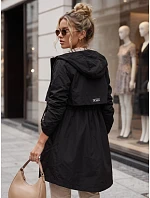 Dámská přechodová bunda typu parka s kapucí, černá, FashionStreet TY5833 Dámská přechodová bunda typu parka s kapucí, černá, FashionStreet TY5833