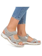 Pohodlné sandály Rieker W RKR674 grey Pohodlné sandály Rieker W RKR674 grey