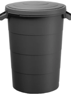 ZAHRADNÍ KOŠ HLADKÝ 80L ČERNÝ RECYKLAČNÍ KEDEN