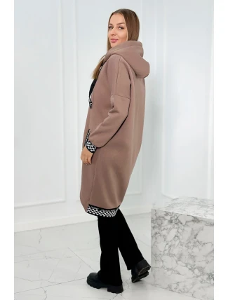 Mikina s kapucí na zip mocca Mikina s kapucí na zip mocca