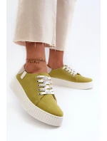 Dámské tenisky MEMORY FOAM SYSTEM BIG STAR NN276003 Limetkové