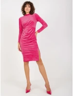 Dámské šaty RP SK 8207.12x tmavě růžové