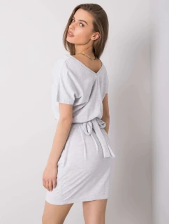 RV šaty SK 6339.10X světle šedé