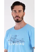 Pánské pyžamo bermudy Letadlo Pánské pyžamo bermudy Letadlo