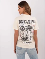 Tričko D12022AC02645H světle béžové